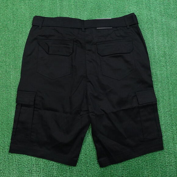 NWT BLU ROCK NEW YORK BLACK CARGO SHORTS W/ BELT MENS SIZE 38 NEW! - Picture 3 of 8